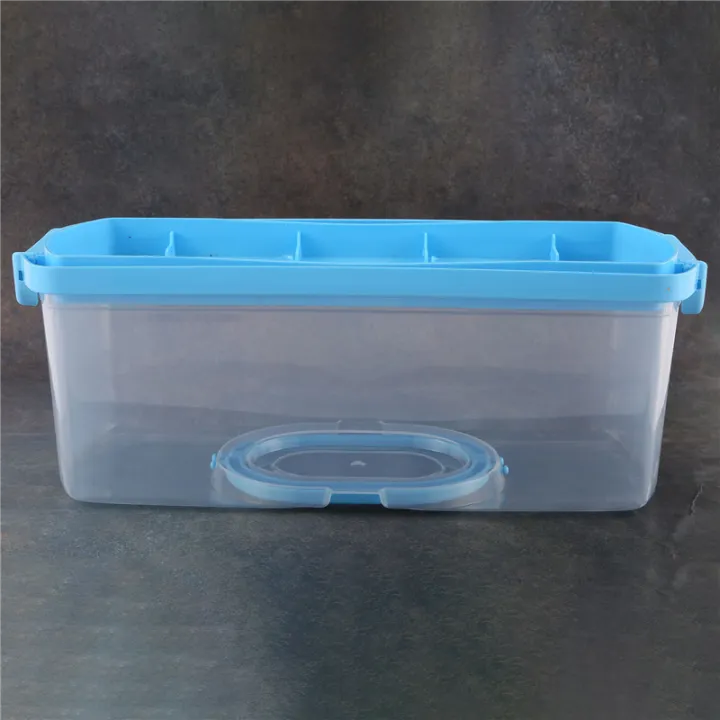 Portable%20Bread%20Box%20with%20Handle%20Loaf%20Cake%20Container%20Plastic%20Rectangular%20Food%20Storage%20Keeper%20Carrier%2013Inch%20Translucent%20Dome%20for%20Pastries,%20Bagels,%20Bread%20Rolls,%20Buns%20-%20Image%202