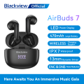 Blackview AirBuds 7 True Wireless Bluetooth Headphones TWS Earphones In Ear with Microphone Wireless Charging for Mobile Phone. 