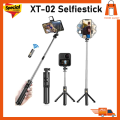 XT-02 Selfiestick Wired Remote Shutter Hanheld Stablizer Tripod. 