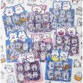 Panda Online 40PCS Cute Bear Rabbit Emoji PET Stickers Album Diary Journal Decorative Scrapbooking DIY Waterproof Sticker.