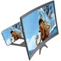 12/14 Inch 3D Cell Phone Screen Projector HD Expander Enlarge Curved Screen Magnifier Amplifier for Mobile Phone Video.