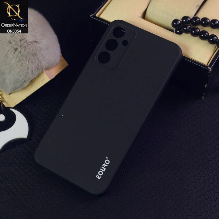 Euro Cover for Samsung Galaxy A34, Soft Protective Liquid Silicone Case -Black