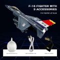 Fighter Jet Toy F-16 Toy Jets for Kids Military Plane Army Air Force Pull Back Fighter Toy diecast Metal Aircraft with Spray Effect Lights and Sounds for Boys Girls Age 3-12+ (F 16 Blue). 