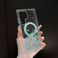 【Bestseller Alert】 Olige Case For Galaxy S22 Plus S22 Ultra S23 Plus S23 Ultra S23 FE S24 Plus S24 Ultra S25 Plus S25 Ultra New 2-in-1 Gradient Glitter Drip Magnetic Phone Case Back Cover.
