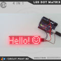 LED Dot Matrix Display Module 4 in 1 Display MAX7219 Microcontroller (Quad 8x8 Dot Display) With 5 Pin Cables For Interfacing Arduino, ESP, Raspberry Pi.. 