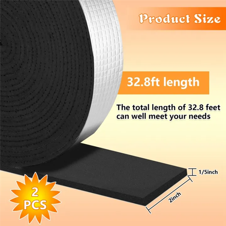 Outdoor%20Pipe%20Insulation%20Wrap%202Inch%20Wide%20X%2032.8%20Ft%20Outdoor%20Foam%20and%20Foil%20Pipe%20Wrap%20Insulation%20Tape%20Self%20Adhesive%20(2%20Roll)%20-%20Image%203