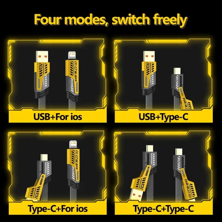 CASIFY%20CU05%2065W%204%20in%201%2065W%20Fast%20Charging%20Cable%20USB%20To%20Type%20C%20PD%20Cable%20Fast%20Charger%20Mobile%20Phone%20Cable%2065W%20Fast%20Charging%20Cable%20Type%20C%20to%20C%20Usb%20To%20C%20To%20iPhone%20Cable%20-%20Image%202