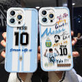 Jizetin for Realme C33 Back Cover Crystal Transparent Football Star For Boys Soft Full Camera Cover Protection Phone Cases. 