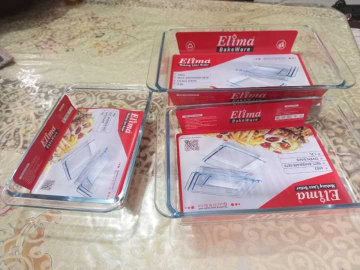 3Pcs%20Oven%20Proof%20Glass%20Serving%20Dish%20-%20Transparent%203%20Pcs%20Set%20Oven%20Use%20And%20Serving%20Dish%20And%20Bakeware,Oven%20Proof%20Glass%20Serving%20Dish.%20-%20Image%202