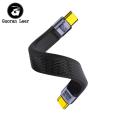 Short USB C To USB C Cable USB 4.0 40Gbps Data Cable Flat FPC Design Supporting 8K Display 240W Fast Charge Cable For Laptop Phone 13cm. 