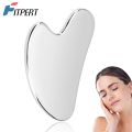 Gua Sha Facial Tool, Stainless Steel GuaSha Massage Tool Natural Universal Facial Silver Metal Gua Sha Board for SPA Acupuncture.