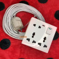 Handmade Multiplug 8pin 3 Port Universal Socket and 100% Copper cable (Heavy Duty + Long lusting) Multi Plug.