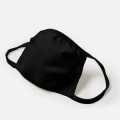 Hanes Soft 3-Ply 100% Cotton Face Mask - Washable & Reusable - Black 5 pices / 1pack. 