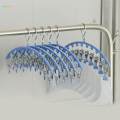 Clothes Hanger with 10 Clips Bras Clip Hangers Smooth Windproof Durable Laundry Clip Drip Drying Hanger for Drying Tie Scarfs Hats Lingerie.