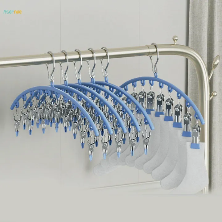 Clothes%20Hanger%20with%2010%20Clips%20Bras%20Clip%20Hangers%20Smooth%20Windproof%20Durable%20Laundry%20Clip%20Drip%20Drying%20Hanger%20for%20Drying%20Tie%20Scarfs%20Hats%20Lingerie%20-%20Image%205