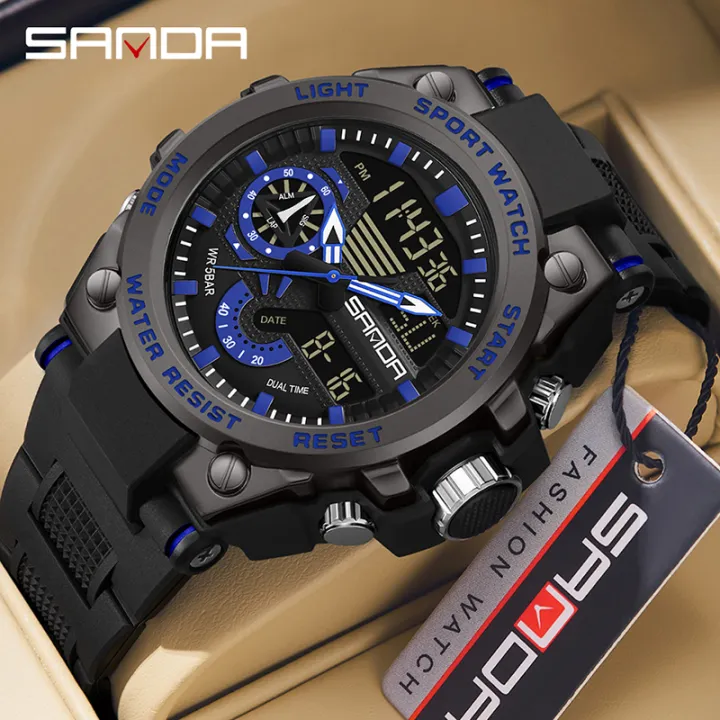 Sanda%20Men's%20Digital%20Fashion%20Waterproof%20Outdoor%20Sports%20Multifunctional%20Electronic%20Watch%20SD3302-4%20-%20Image%202