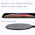 2pcs K8 10W Universal Aluminum Alloy Phone Wireless Charger, Specification:with 1m Cable.