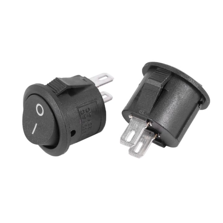 LKPCIGCXM%2020%20Pcs%20SPST%20Black%20Button%20On/Off%20Round%20Rocker%20Switch%20AC%206A/125V%203A/250V%20-%20Image%206