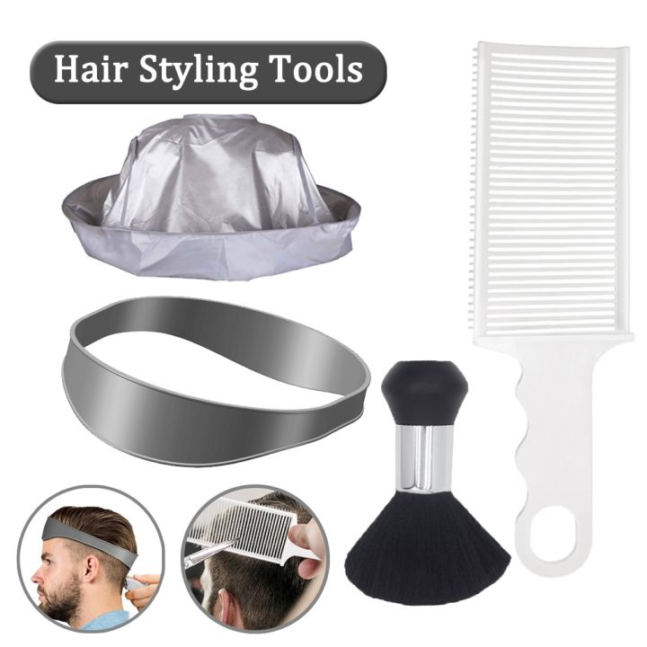 Professional Barber Combs Haircut Band Barber Fade Comb Diy Home Hair Trimming Clipper Top Hair Styling Blending Flat Salon Tool