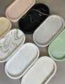 01 pcs Colourful Gypsum Flat tray for home decor. 