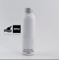 Oil bottle with silver cap 5 piece combo pack 100ml milk coulor plastic.