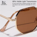 LouisWill Women Sunglasses Fashion Sunglasses Eyes Protection Sunglasses Ladies Sunglasses Irregular Polygons Glasses Female Eyewear Light Transmission Sun Glasses for Women.