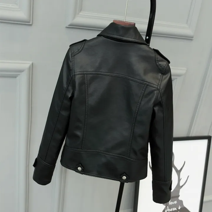 Korean%20Version%20of%20Slim%20PU%20Leather%20Jacket%20Women's%202023%20Spring%20/%20Autumn%20Winter%20New%20Motorcycle%20Leather%20Short%20Coat%20-%20Image%204