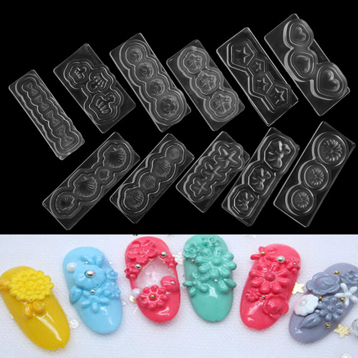 New%201Pc%203D%20Nail%20Art%20ilicone%20Mold%20tamper%20Carving%20DIY%20Template%20Manicure%20Decoration%20Cologo%20-%20Image%204