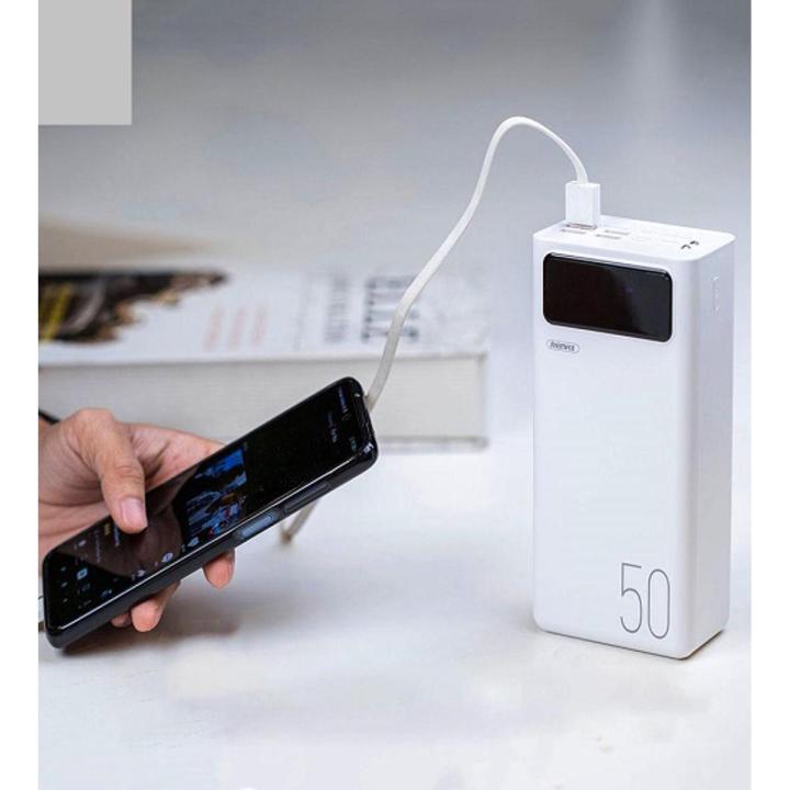 Remax RPP-162 Power Bank 50000mAh 4 USB Outputs 3 input 2 Torch light ...