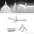 50W E27 LED Bulb Super Bright Foldable Fan Blade Angle Adjustable Ceiling Lamp Home Energy Saving Lights CE RoHS.