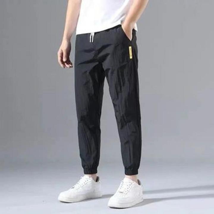 Stylish%20Casual%20Pants%20Mid-waisted%20Men%20Clothing%20Polyester%20Korean%20Style%20Men%20Ankle%20Tied%20Joggers%20Pants%20-%20Image%207