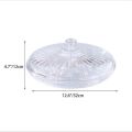 Crystal Plastic Clear Round Spice And Serving Tray With Lid - Perfect For Serving Your Favorite Snacks And Dishes With Style.