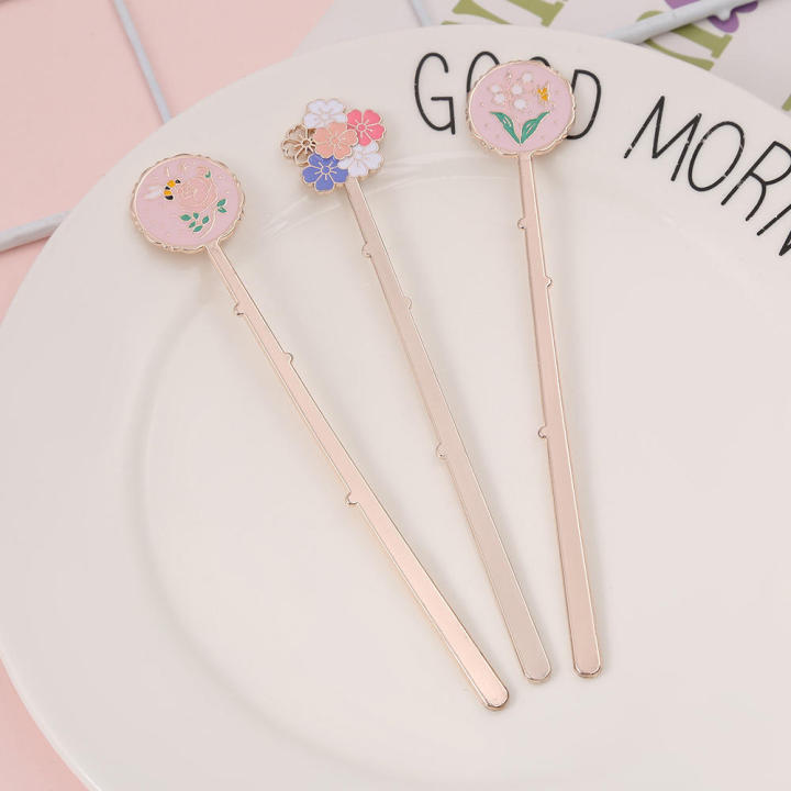 Colorful  Sakura bookmark Exquisite Creative Colorful Colorful stationery Single piece Sakura-inspired Gift for Book