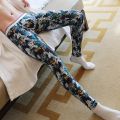 trend Men's WJ Brand Cotton Plus cashmere Leggings thermal Flowers Printing Pajamas Man Gay Tight trousers Keep warm pants.