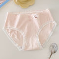 Pure Cotton Antibacterial Panties Women Soft and Comfortable Ladies Girls Simple Low Waist Half Hip Briefs Women's Panties. 