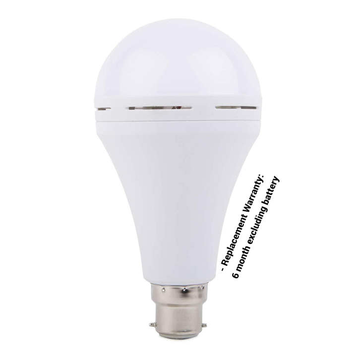 AC DC Backup LED Light 15 Watt Energy Saving Pin Type B-22 AC/DC Rechargeable IPS LED Bulb