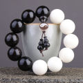 Bodhi Root Purple Sandalwood Eight-Diagram-Shaped Appetizer Bracelet Men's Single Circle Beads Mixed Beads Taoist Beads Yin and Yang Taoism Bracelet. 