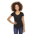 Women's Short Sleeve Multicolor V-Neck Cotton T-Shirt From Levin.