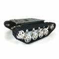 KOGEEK TS100 Tank Chassis TS100 Shock Absorber Metal Robot Tank Car Kit Chassis for Arduino UNO R3 Intelligent Track Car/Tank Chassis Tank Crawler Chassis DIY Kit.