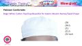 Pakistani Comfortable Bogiz White Cotton Topi/Cap Beautiful for Islamic Muslim Namaz/Salah Prayer.