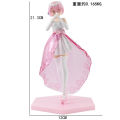 Anime Rem Figure Wedding Dress Crystal Dress Dress Up Figure RE: Zero-Starting Life in Another World Model Toy Action Figure. 