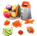 Vegetable Grater Stainless Steel Multi function 6 Sided Box Grater.