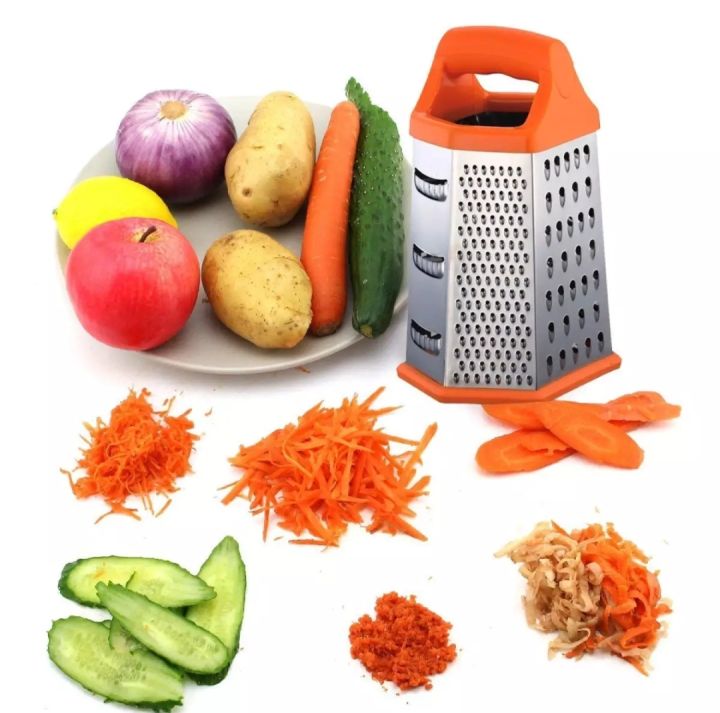 Vegetable%20Grater%20Stainless%20Steel%20Multi%20function%206%20Sided%20Box%20Grater%20-%20Image%202