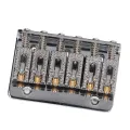 Hardtail Bridge, Electric Guitar Bridge Comfortable Touch 6 Strings Standard Size for Stringed Instrument. 