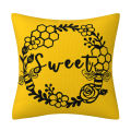 Amazon Best Selling Yellow Bee Festival Linen Throw Pillow Cover Home Decor Cushion Sofa Cushion Cover Gnome. 