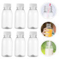 6pcs 100ml Milk Bottles Small Juice Bottles Leakproof Milk Bottles Portable Beverage Bottles Plastic Water Bottle Shot. 