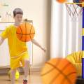 Silent Basketball with Hoop Foam Basketball Low Noise Indoor Training Ball Size 7. 