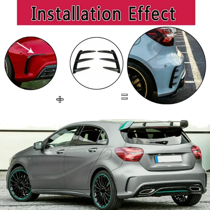 Car%20Rear%20Bumper%20Lip%20Spoiler%20Canards%20for%20Mercedes%20Benz%20W176%20A200%20A250%20A45%20AMG%20-%20Image%204