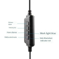 Wired USB Headset Call Center Headset with Microphone Game Noise Canceling Over-Ear Headphones for Computer PC.