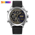 Skmei dual-display electronic watch with three dials design luminous 30m waterproof mutifunctional sports fashion wristwatches for men 1975. 